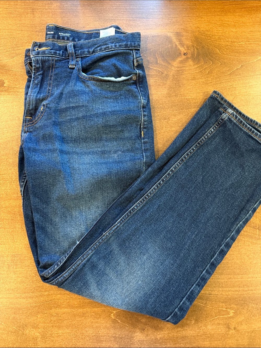 Old Navy Women's Straight Leg Dark Blue Jeans